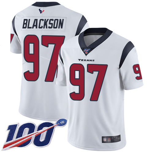 Houston Texans Limited White Men Angelo Blackson Road Jersey NFL Football #97 100th Season Vapor Untouchable->youth nfl jersey->Youth Jersey